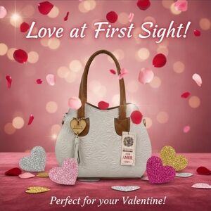 Light Beige Sunflower Embossed Tooled Artisan LEATHER Hobo Bag Purse Bolsa